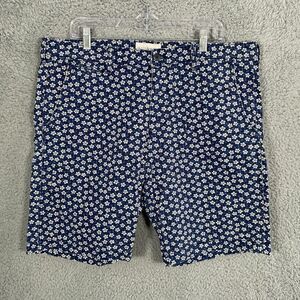 Denim & Supply Ralph Lauren Chino Shorts Mens Size 38 Blue Floral